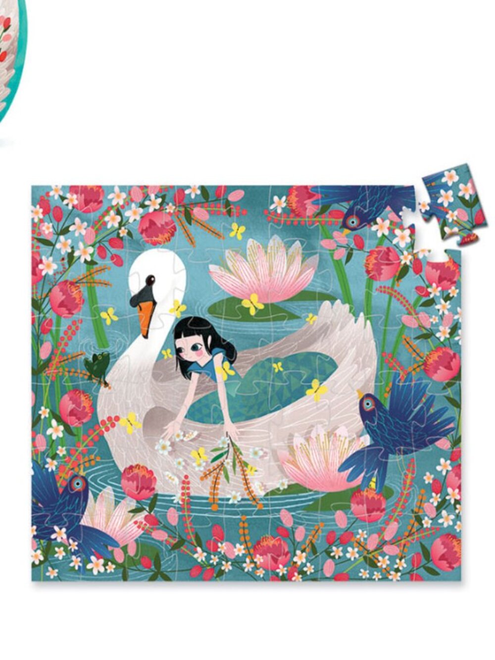 The Lady With The Swan 54 Piece Puzzle Whimsical